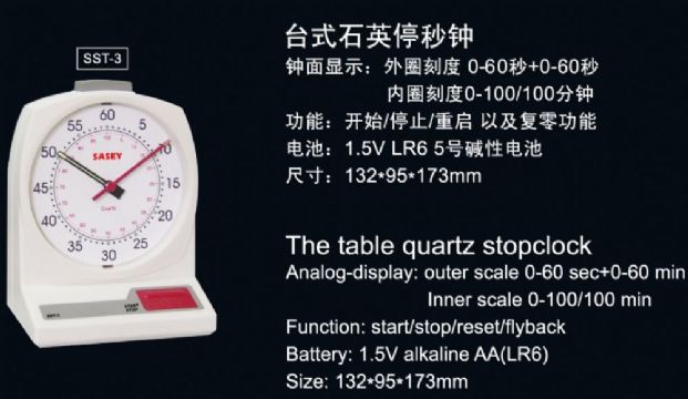 點擊查看詳細信息<br>標題：臺式石英停秒鐘 閱讀次數(shù)：2311